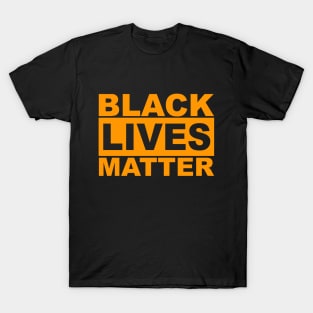 Black Lives Matter Logo (Orange) T-Shirt